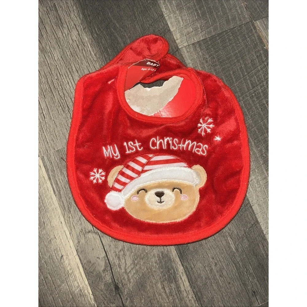 KIDS MY FIRST CHRISTMAS BIB KEEP THEM TIDY NEW‎
